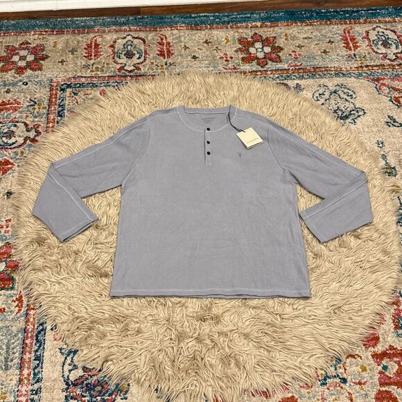 Allsaints Rowe Long Sleeve Henley size large NEW - Picture 1 of 5